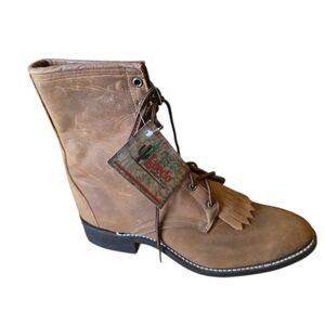 Laredo RIGHT BOOT ONLY Tan Leather Kiltee Western Style Boot New With Tags 10D